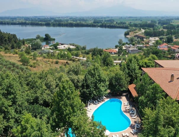Hotel Erodios with his lakeview pool