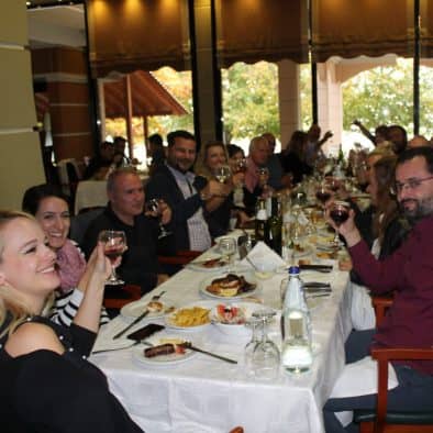 working lunch in the hotel Erodios restaurant