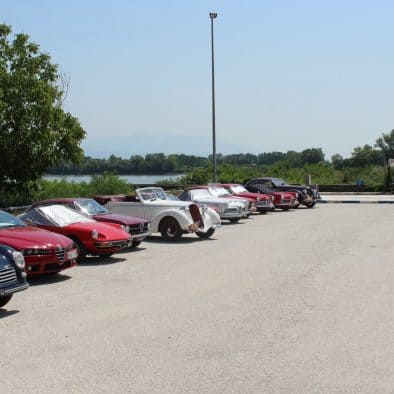 The AlfaRomeo's international club of friends, Registro Italiano Alfa Romeo, had lunch at the Aiolis restaurant.